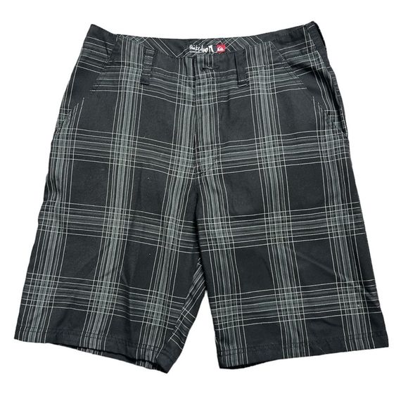 QUICKSILVER Estilo Black White Striped Skateboard Shorts Mens Size 30 - Picture 2 of 4